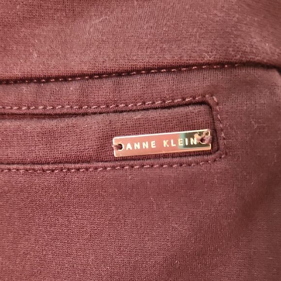 Anne Klein Brown Pull-On Ankle Pants - Picture 4 of 7